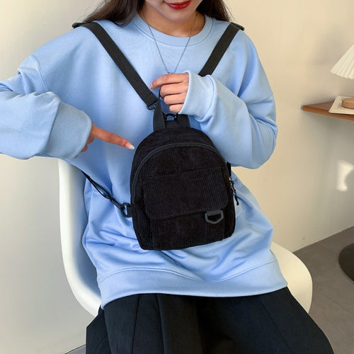 Women’s Corduroy Mini Backpack